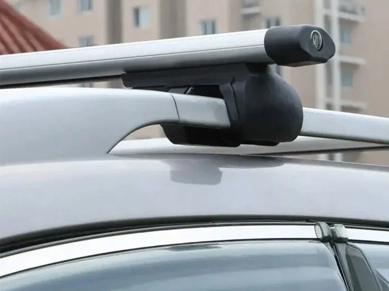 Universal Black Roof Rack Cross Bar - 2 Bars Kit-Silver - Image 3