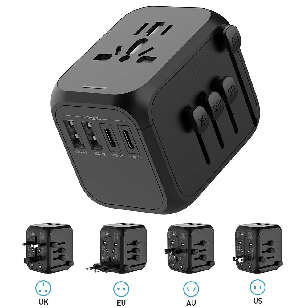 Universal International Travel Adapter for EU UK AU US Socket & Plug - Image 2