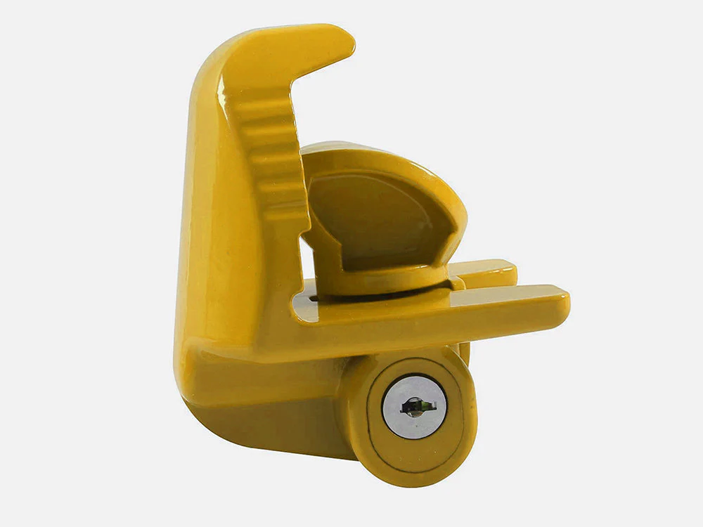 Universal Trailer Hitch Coupler Lock - Yellow - Image 5