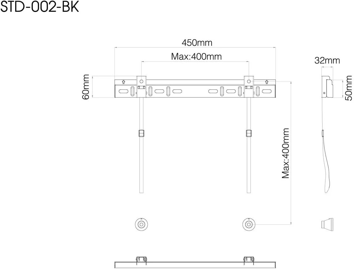 Universal TV Bracket Stand 26"-65" - Image 11