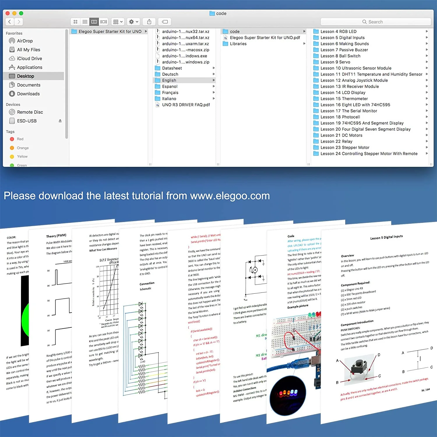 UNO Project Super Starter Kit with Tutorial and UNO R3 Compatible Arduino IDE - Image 5