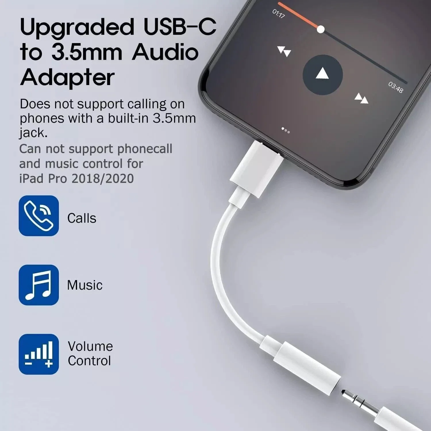 USB-C to Aux Adapter Headset Jack Adapter - Image 17