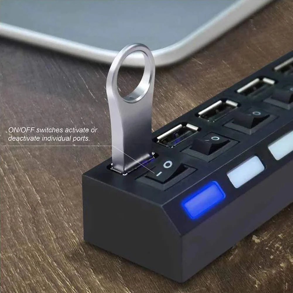 Usb Hub 2.0 Splitter,7 Port Usb Data Hub - Image 5