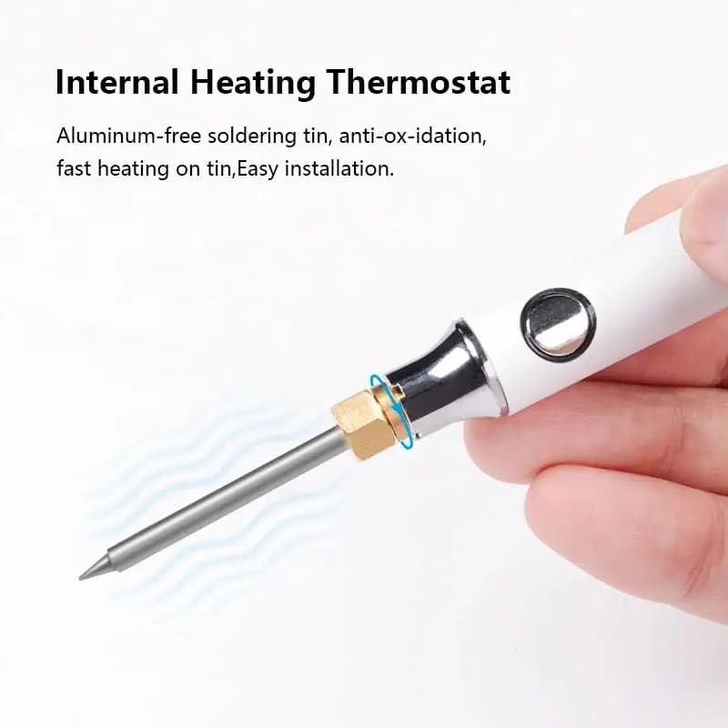 USB Soldering Iron Set - 8W Adjustable Temp, Ceramic Core & Tip - Image 6