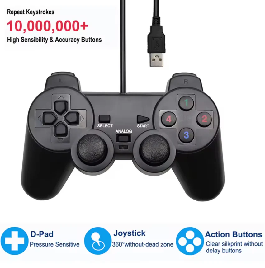 USB Wired Gaming Controller for PC & Laptop – Windows Gamepad - Image 2