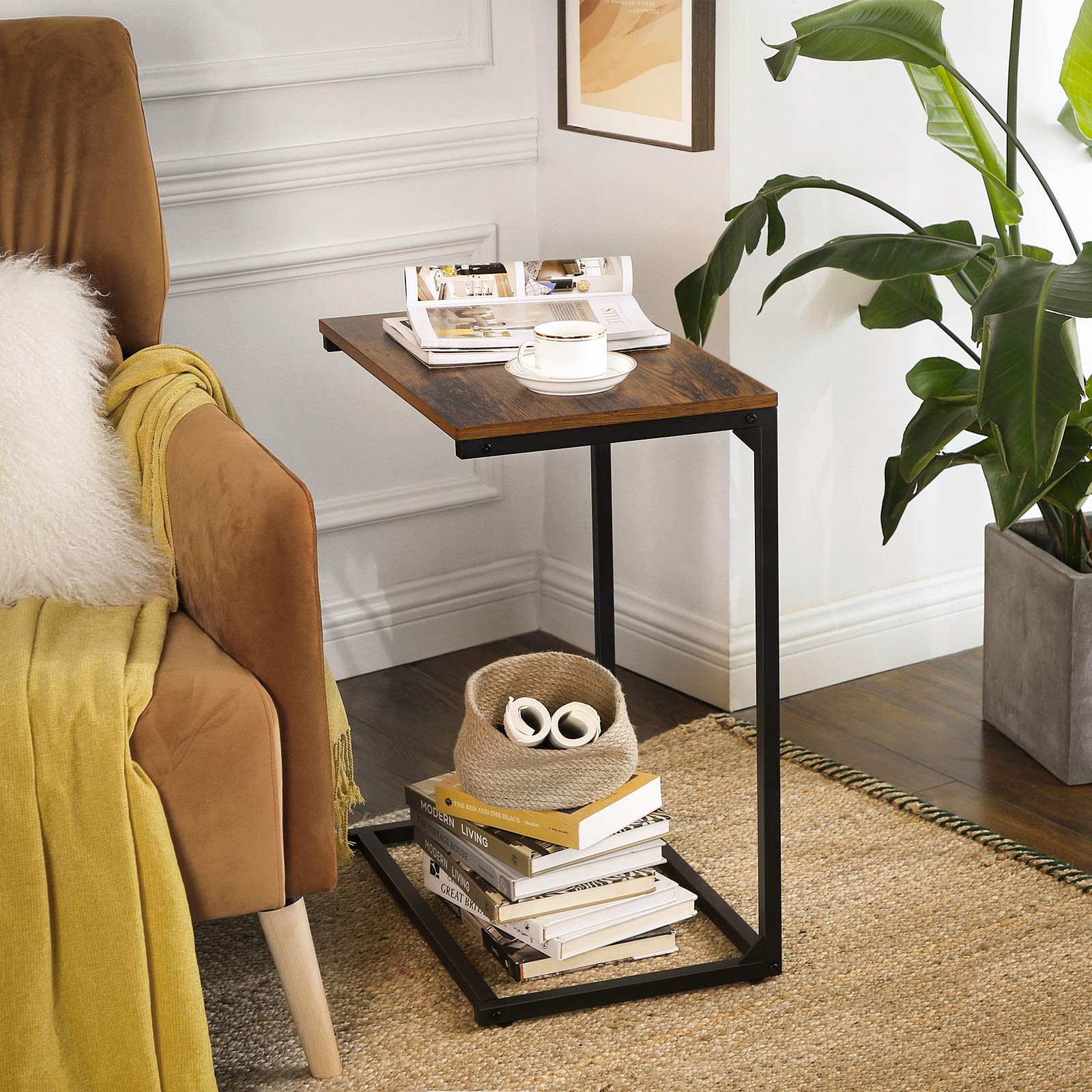 Vasagle C-Shape Laptop Stand Side Table - Image 2