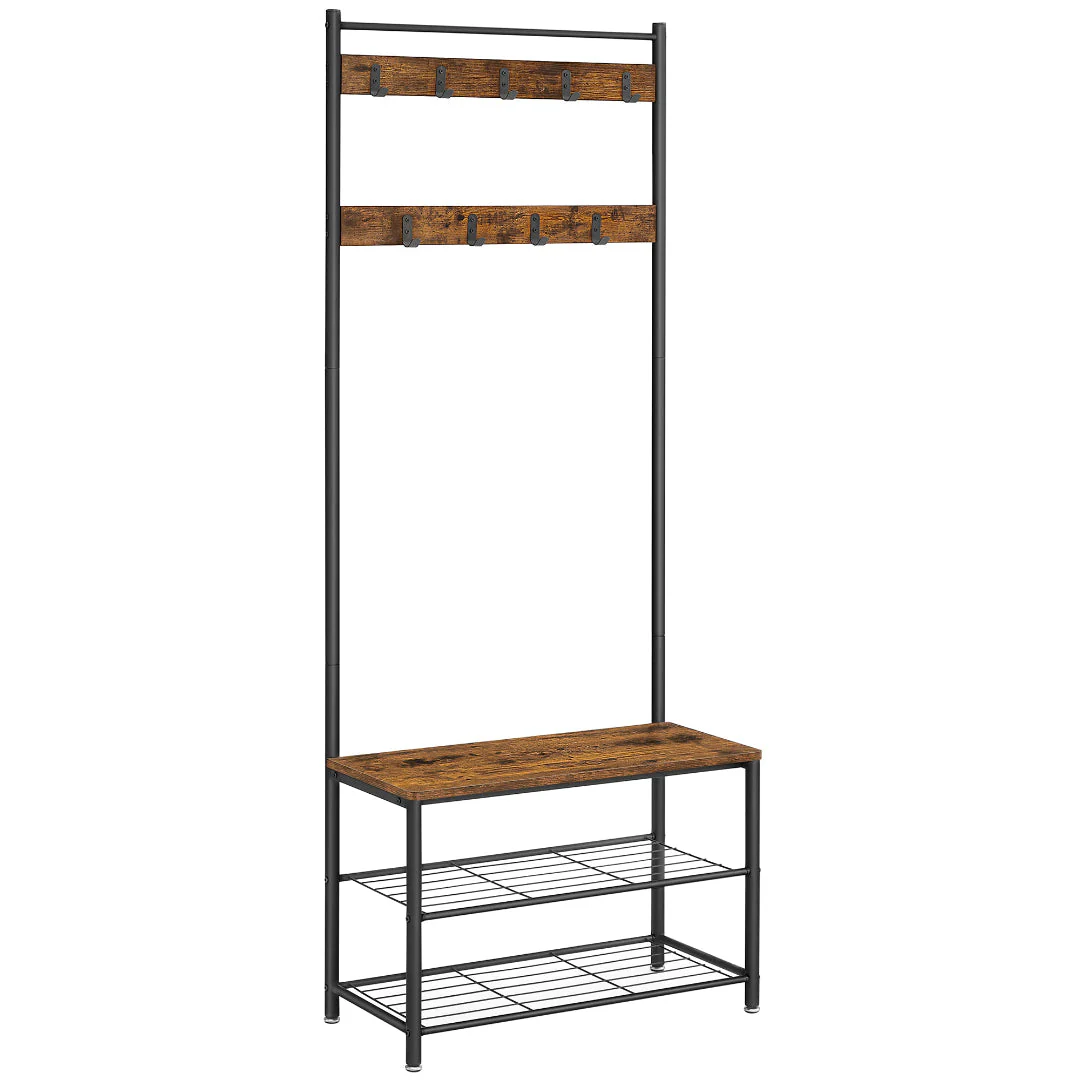 VASAGLE Coat Rack Stand Shoe Rack - Image 2