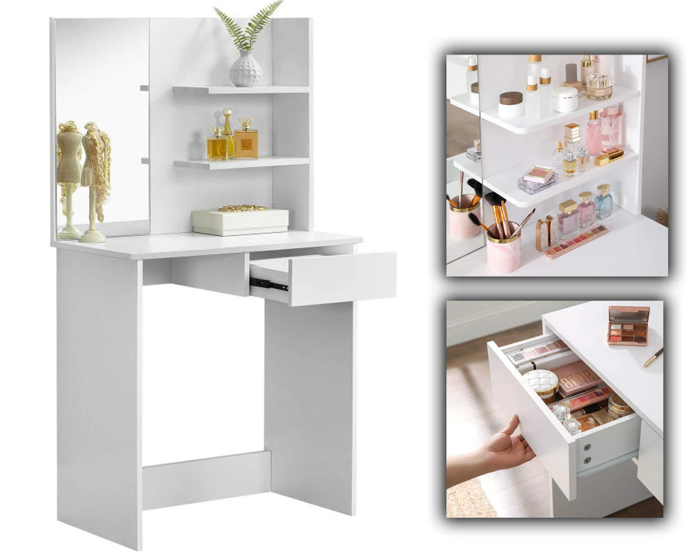 VASAGLE Dressing Table With Mirror - Image 12