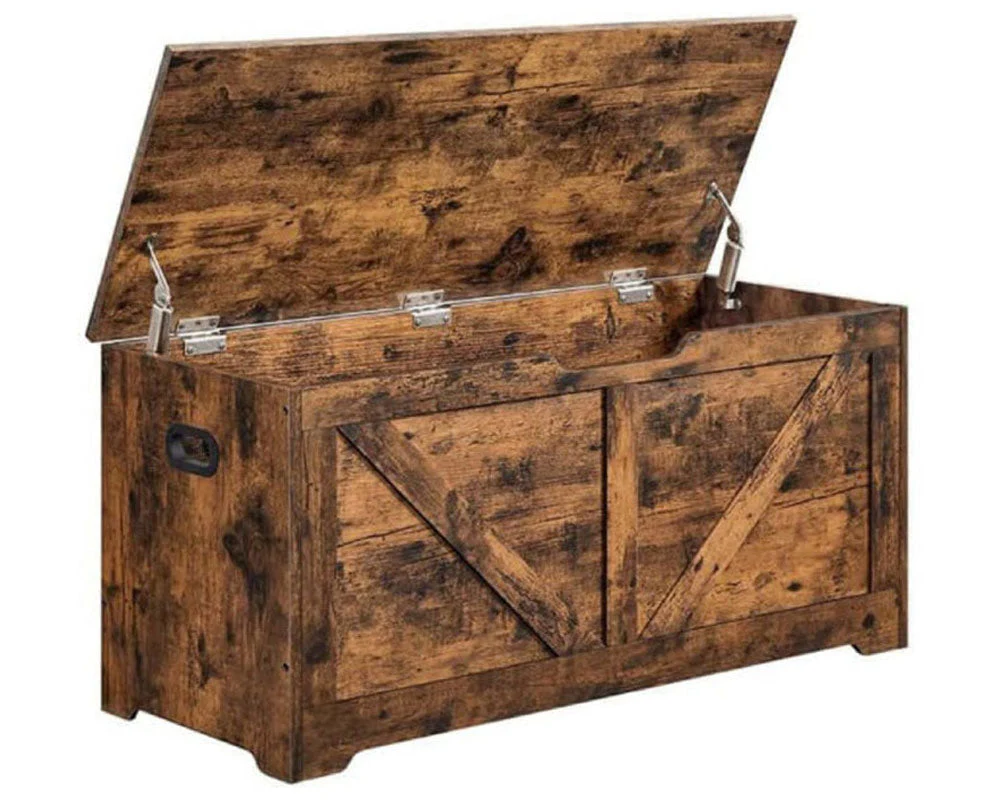 Vasagle Farmhouse Style Storage Bench - Image 9