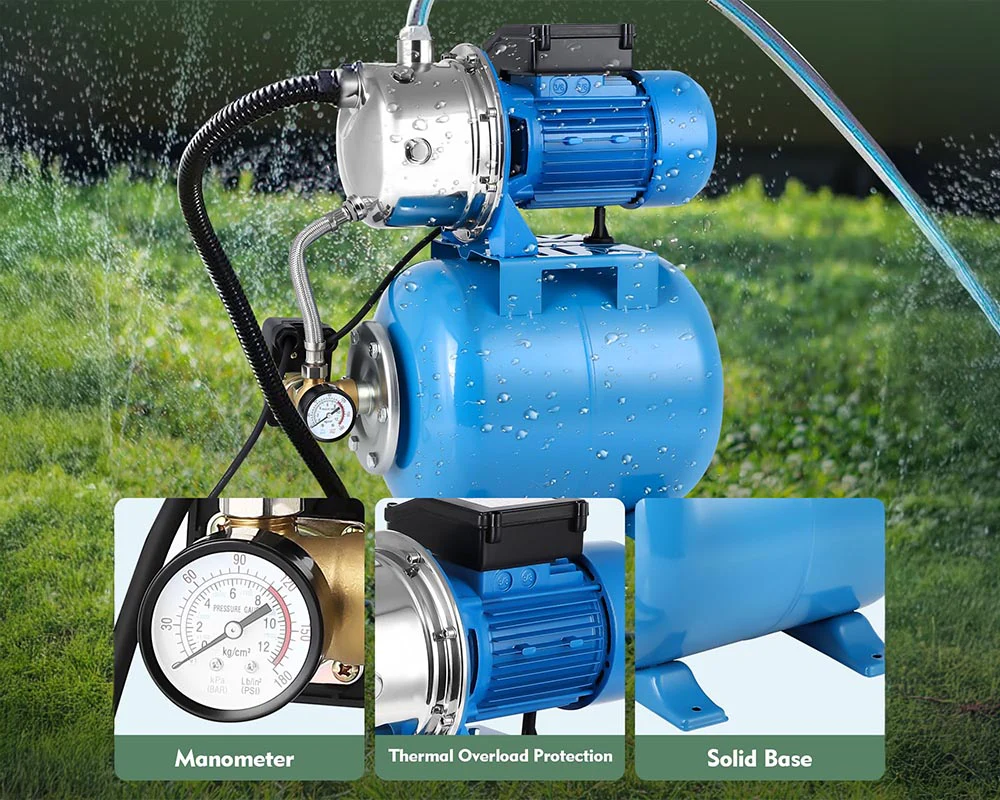 Water Booster Jet Pump with Pressure Tank - Image 6