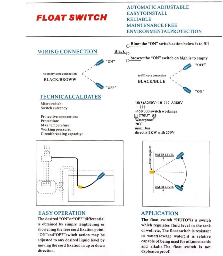 Water Level Pump Control - Automatic Float Switch - Image 2
