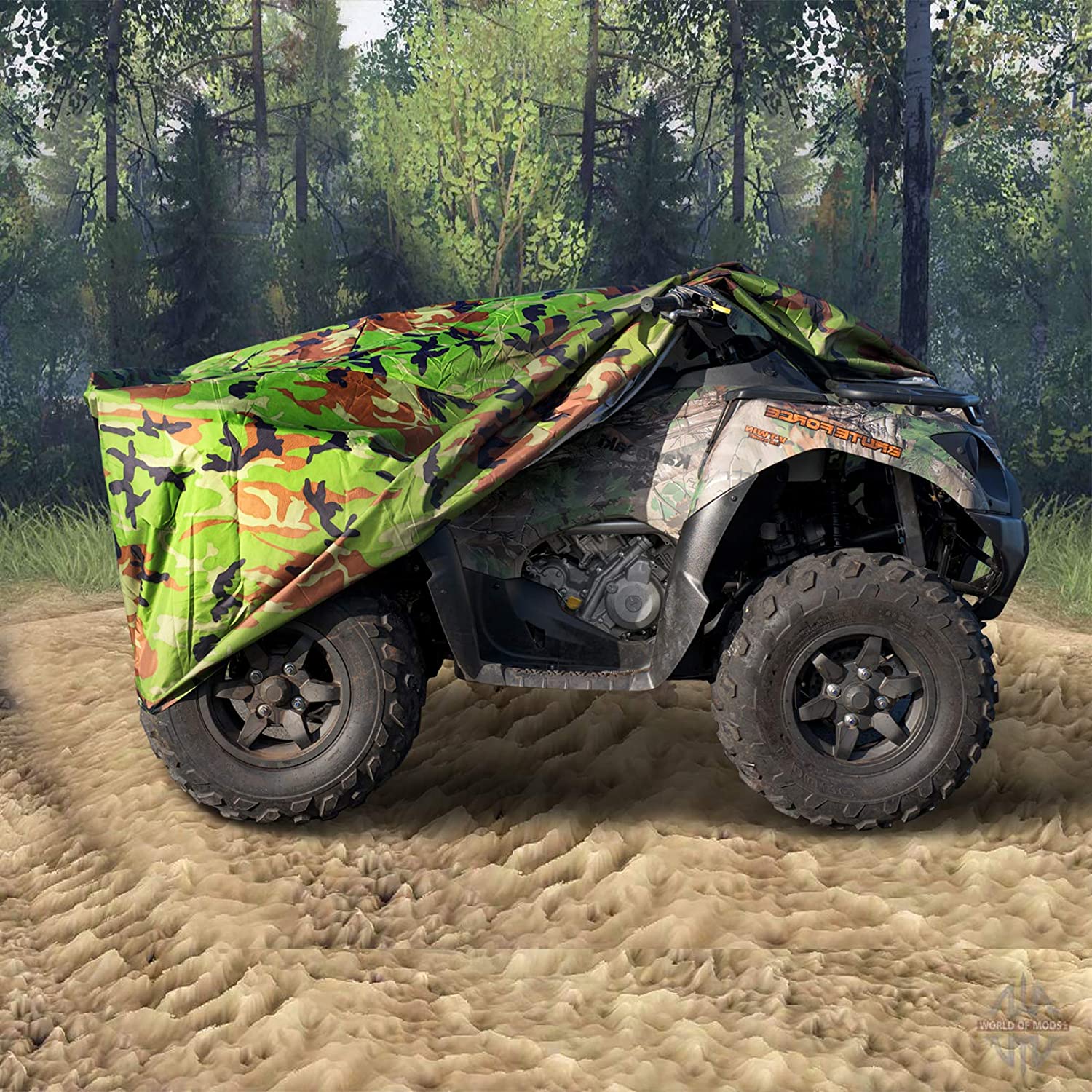 Waterproof 3Xl 190T Ployster Fiber Anyi Uv Quad Bike Tractor Atv Cover - Image 3