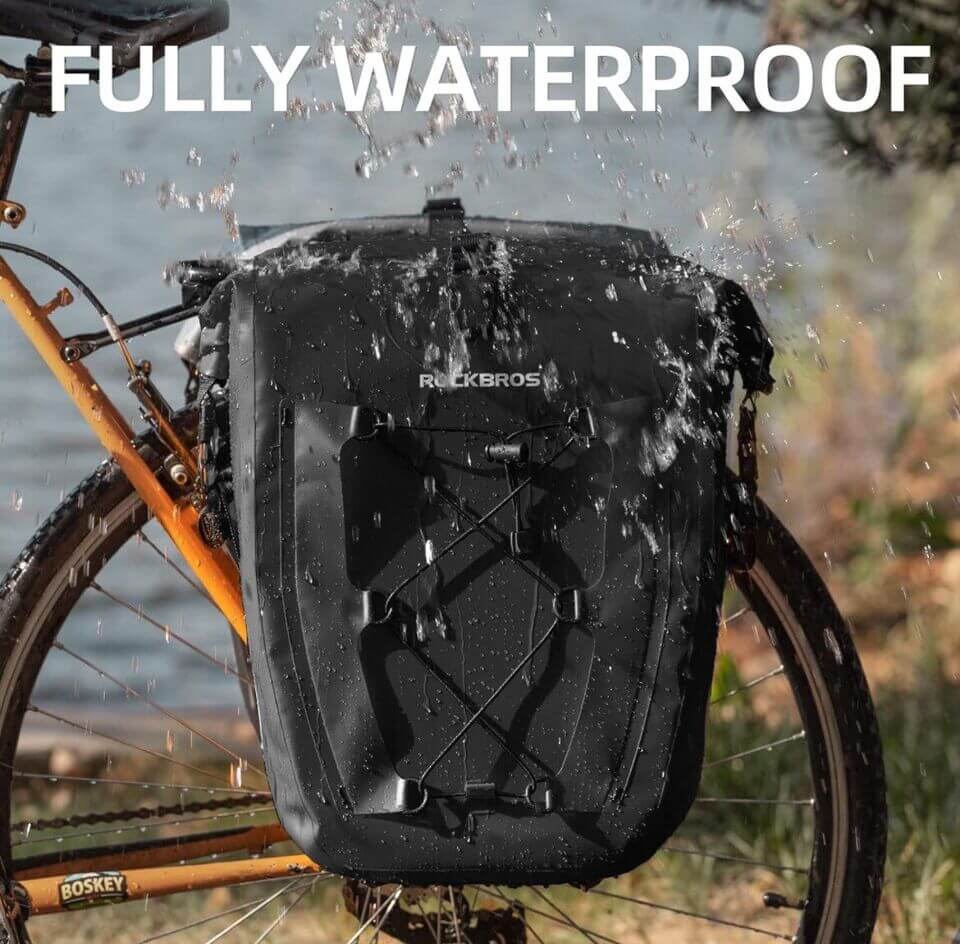 Waterproof Bike Rear Rack Carrier Trunk Travel Pannier Bag 25L - Image 2