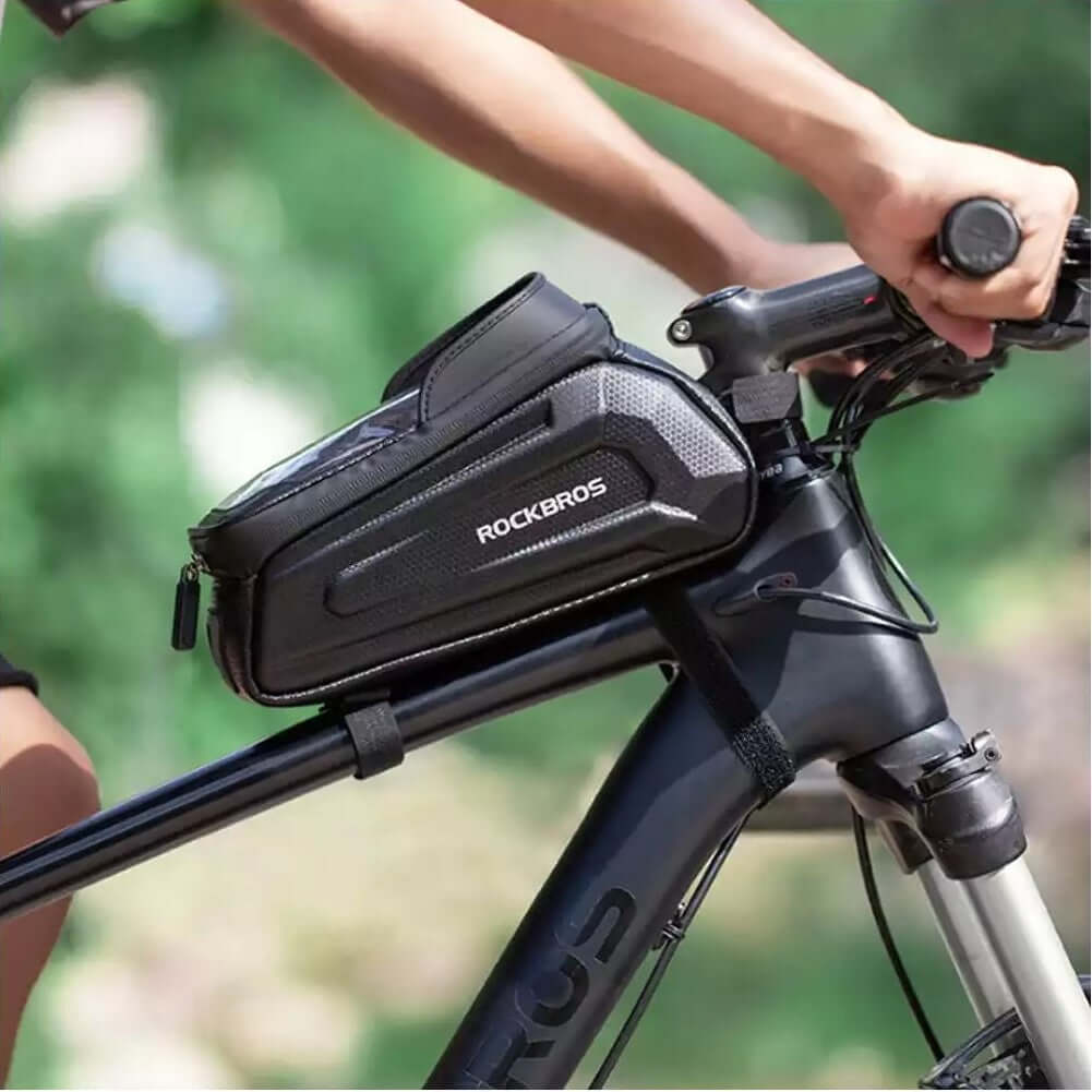 Waterproof Cycling Bicycle Front Bag 1.7L Top Tube Mount for 6.8" below phones - Image 3