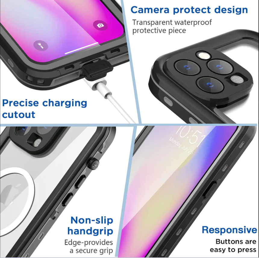 Waterproof Magsafe Case for iPhone 14 Pro Max | Redpepper Protective Cover - Image 3