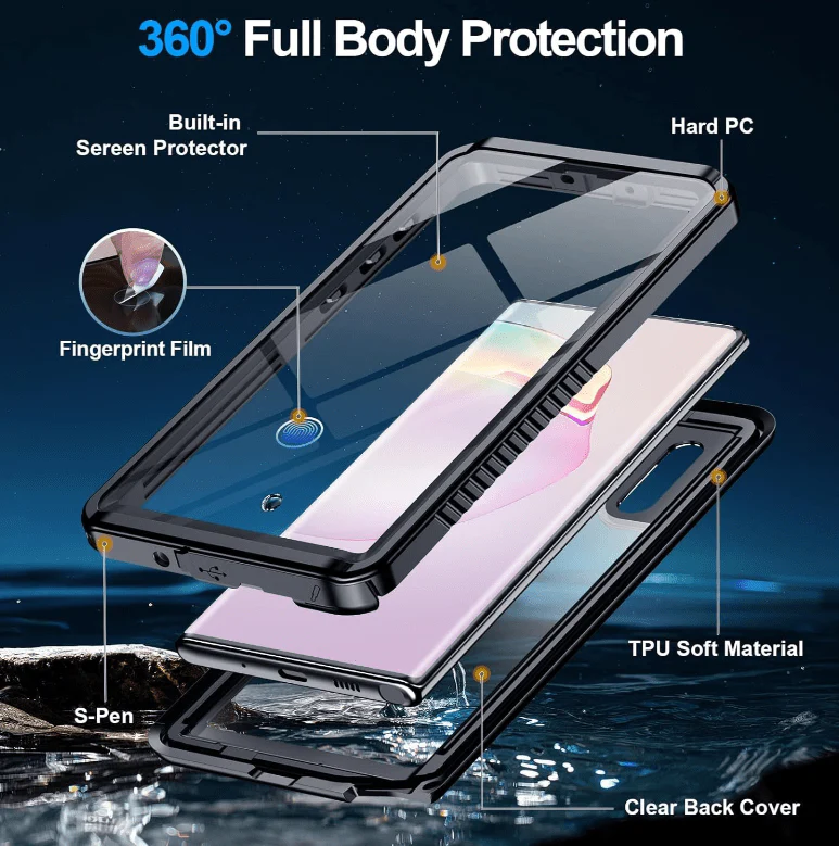 Waterproof & Shockproof Case for Samsung Galaxy Note 10 - Image 2
