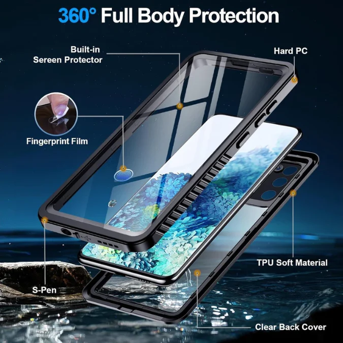 Samsung Galaxy S21 Waterproof Case | Redpepper Shockproof Clear Cover - Image 3