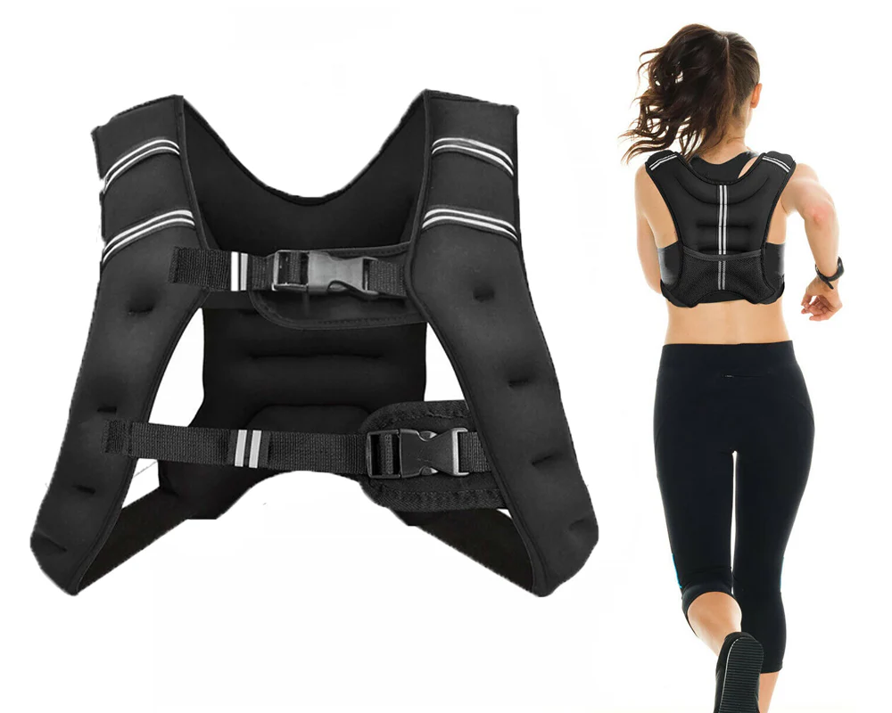 Weighted Vest 10kg Adjustable Weight Exercise Training - Image 2