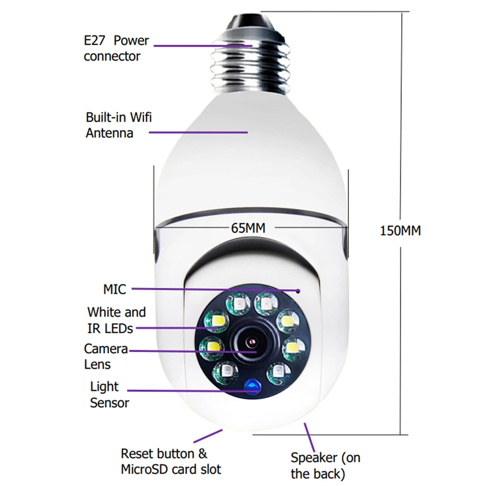 WiFi Home Security Camera Outdoor CCTV - Image 3