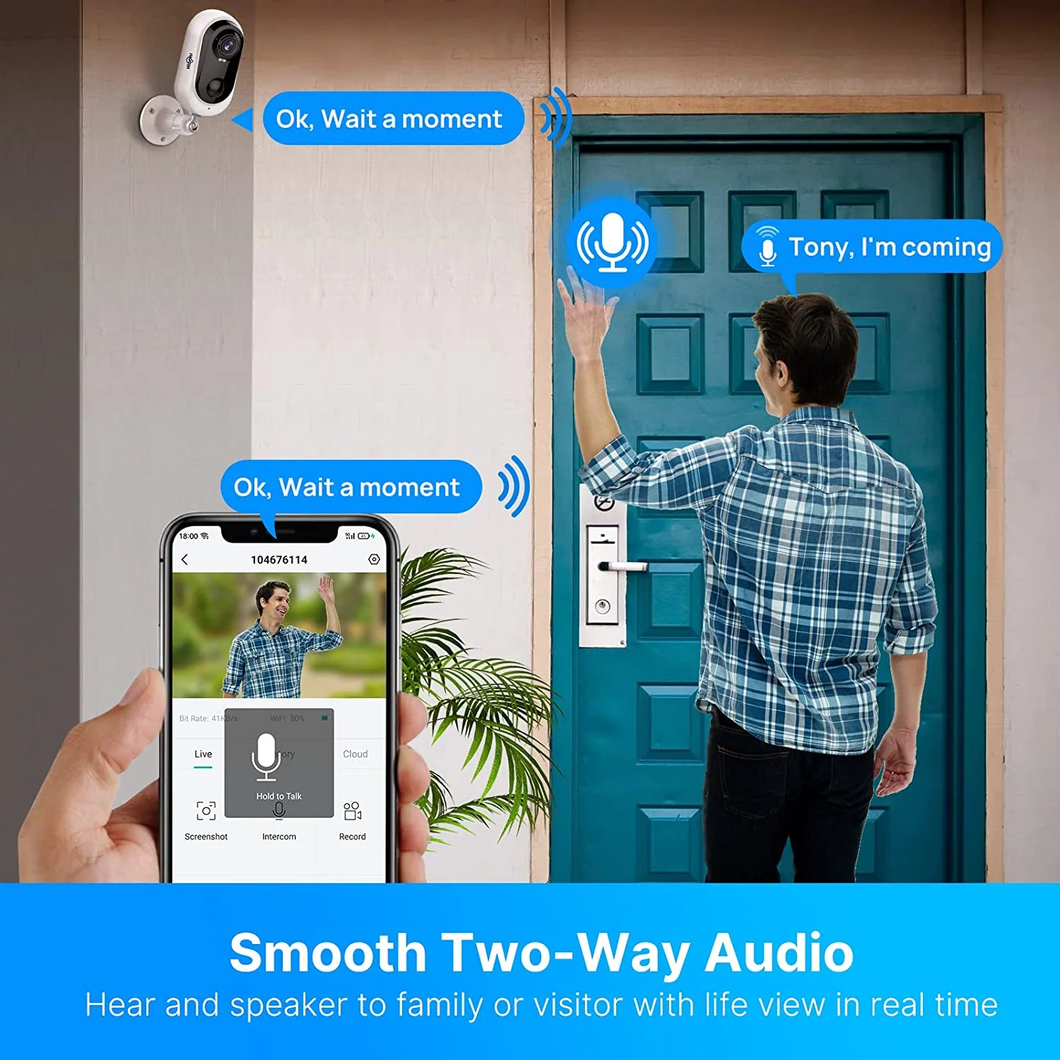 Spotlight WiFi Wireless Security Camera 1080P - Image 8