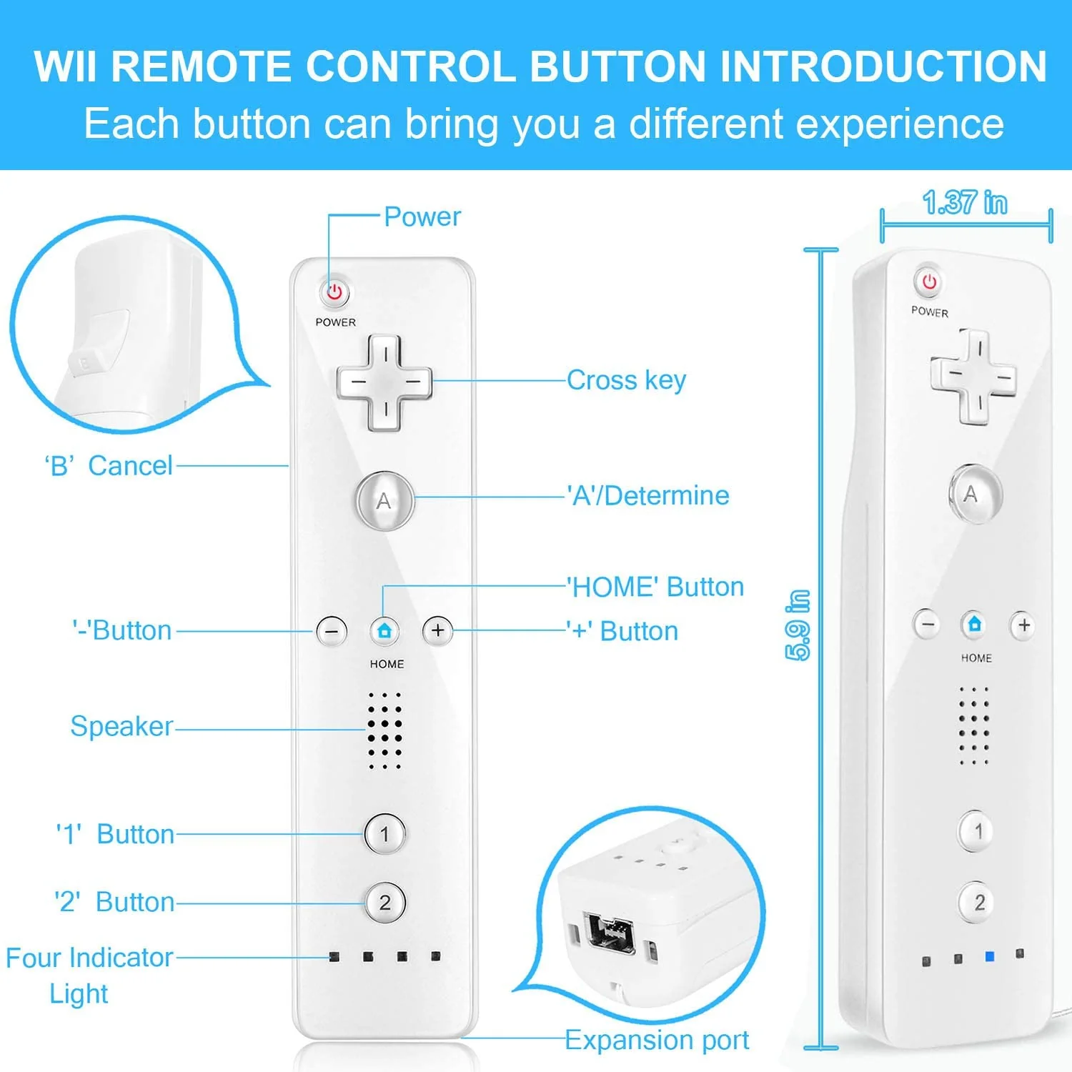 Wii Remote Controller with Nunchuk - Image 6