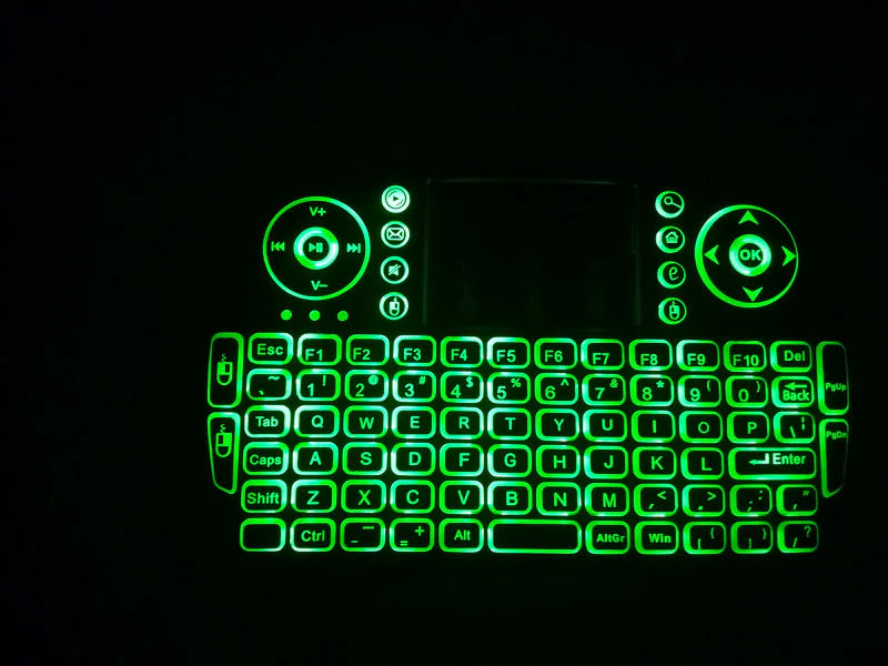 Wireless TV Keyboard Mini Wireless Keyboard With Touchpad Mouse Combo Qwerty Keypad,Rechargeable Handheld Keyboard Remote - Image 5