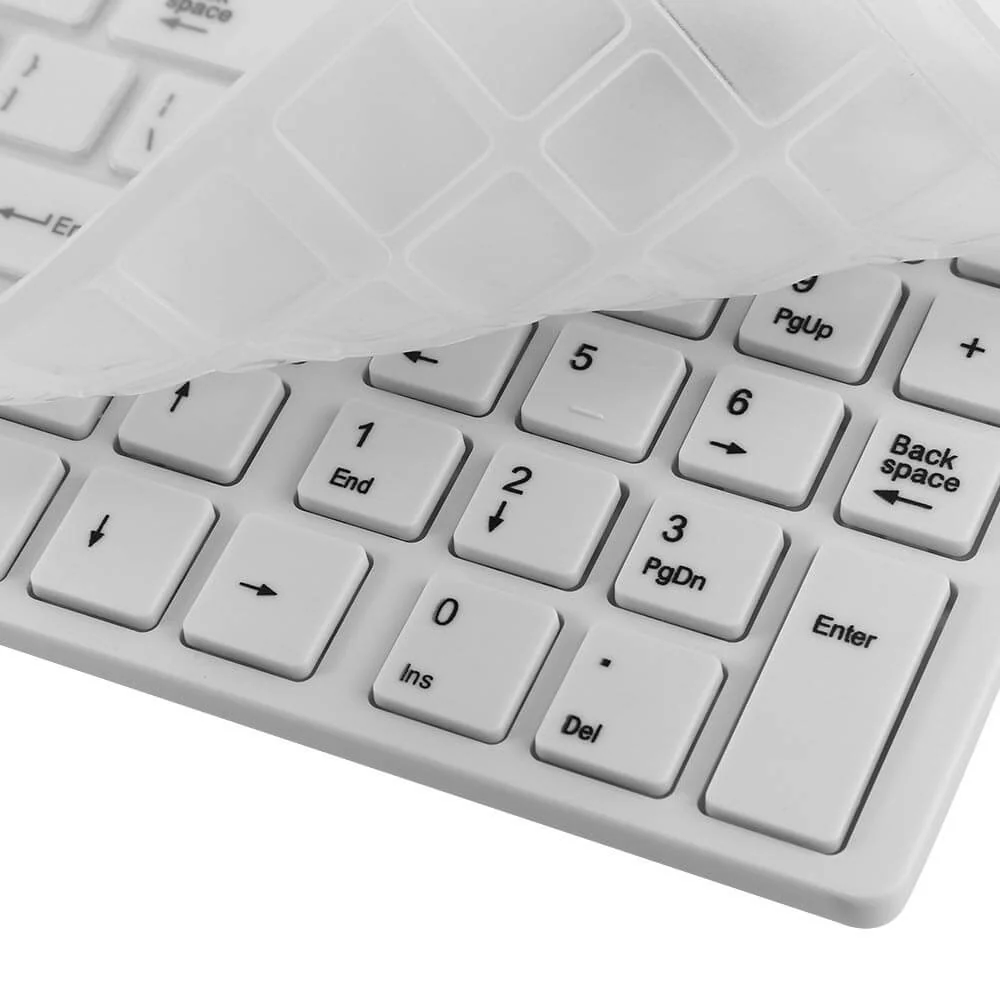 Wireless Keyboard Mouse  White - Image 8