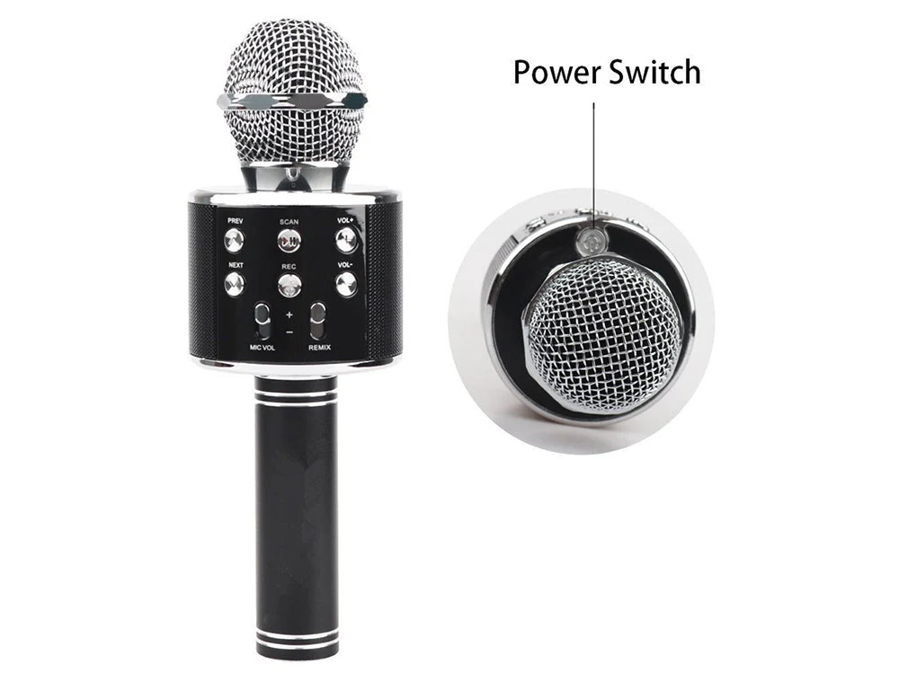 Wireless Microphone Karaoke Microphone, Portable Handheld Mic Speaker - Image 4