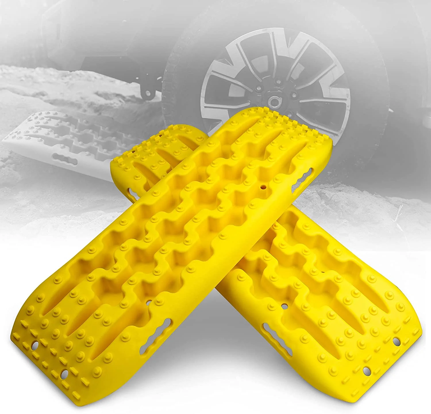 Recovery Tracks Sand Mud Snow Track Tire Ladder 4WD (3Gen, Yellow) - Image 5