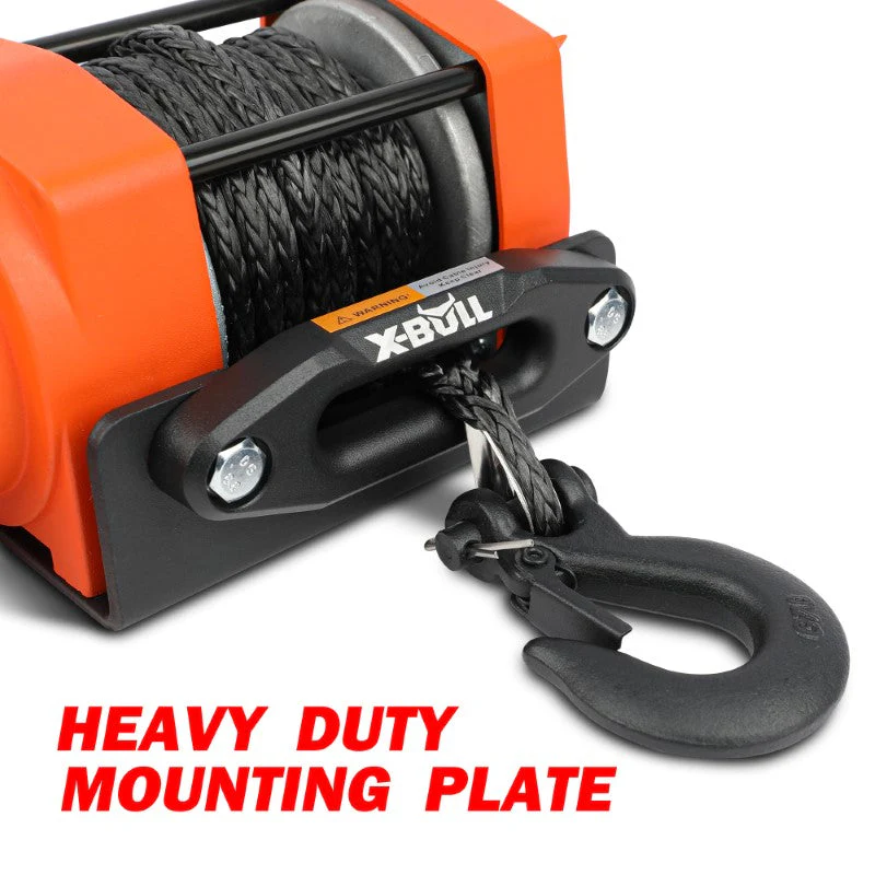 X Bull Electric Winch 3500LBS – 12V ATV/UTV Recovery Winch with Synthetic Rope - Image 8