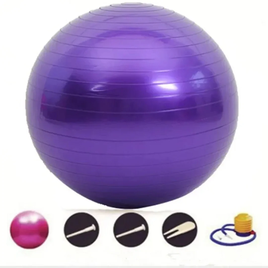 Yoga Balance Ball Fitness Shaping Sitting Ball 75cm (Purple) - Image 7