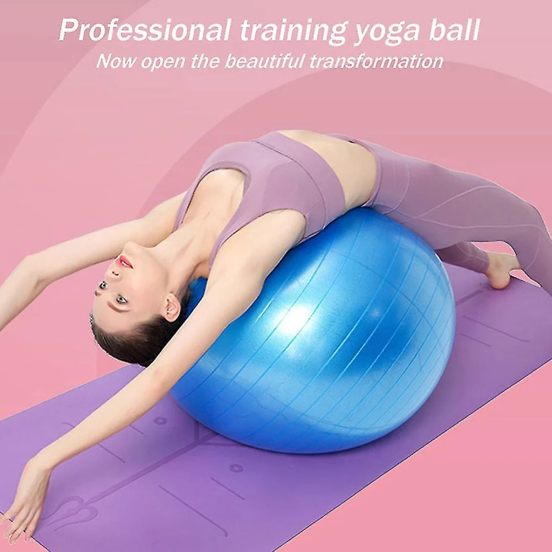 Yoga Balance Ball Fitness Shaping Sitting Ball (Blue) - Image 5
