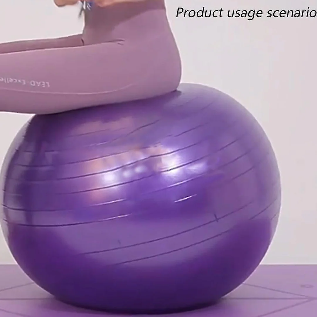 Yoga Balance Ball Fitness Shaping Sitting Ball (Purple) - Image 6