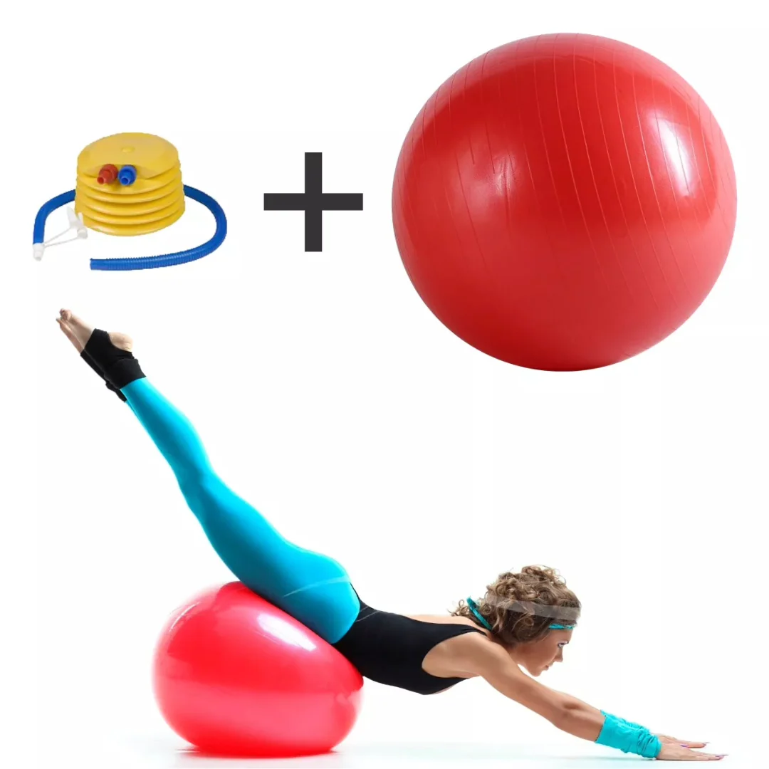 Yoga Balance Ball Fitness Shaping Sitting Ball (Red) - Image 6