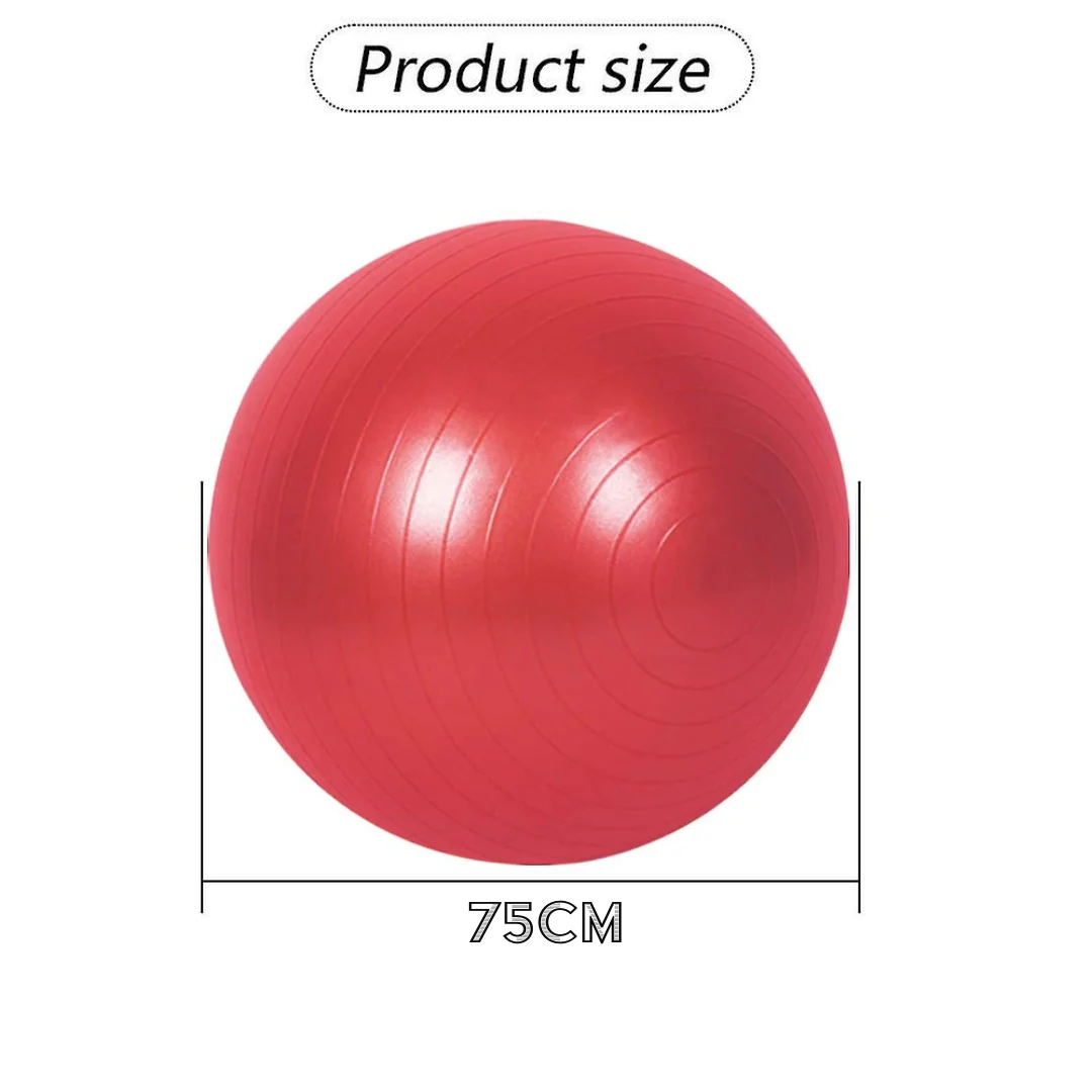 Yoga Balance Ball Gym Fitness Shaping Sitting Ball 75cm (Red) - Image 3